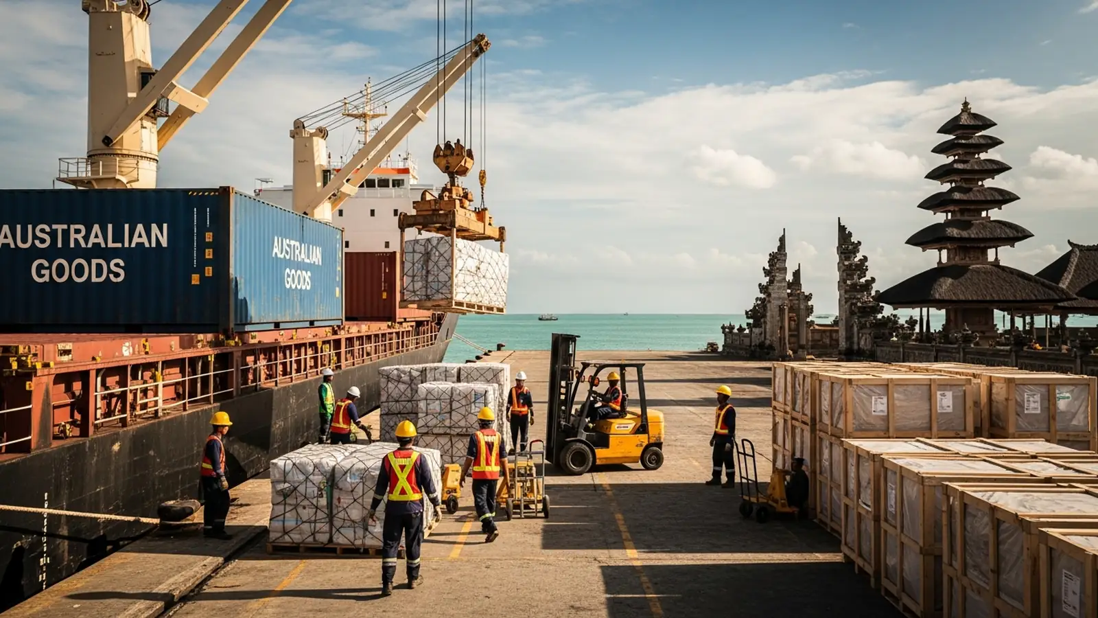 Shipping to Bali from Australia — a B2B export house